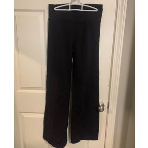 Black Athletic Flared Pants